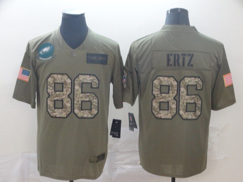 Men Philadelphia Eagles #86 Ertz Nike 2019 Olive Camo Salute to Service Limited NFL Jerseys->philadelphia eagles->NFL Jersey